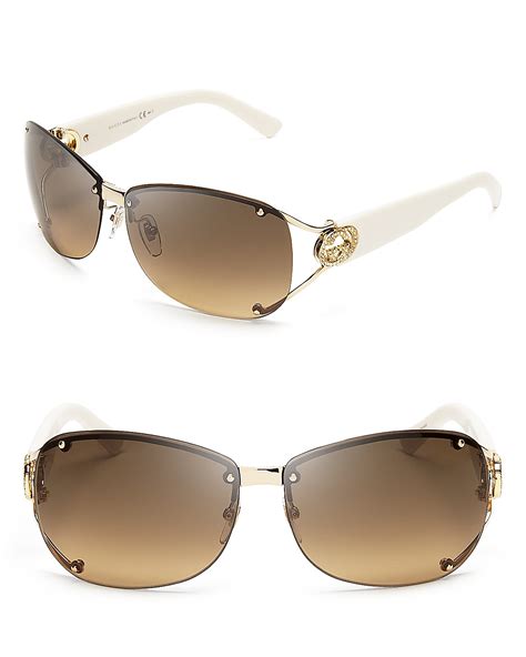 gucci rimless women's sunglasses|gucci sunglasses women black.